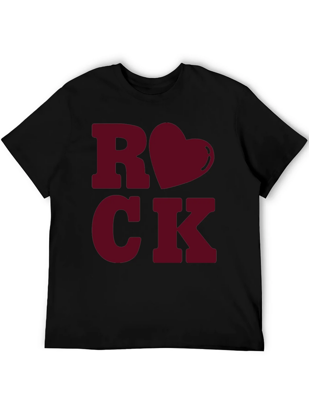 Rock Love Heart Valentines T-Shirt product image 1