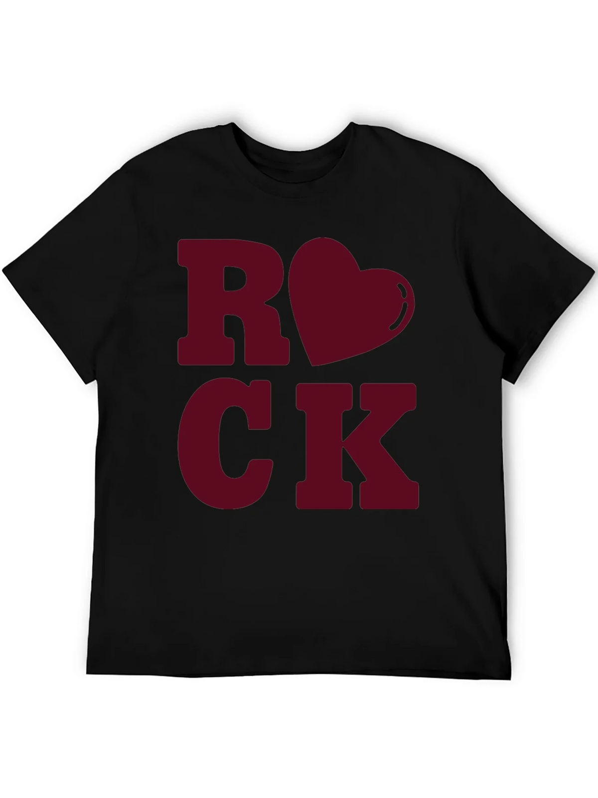 Rock Love Heart Valentines T-Shirt product image 1