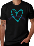 Spread Kindness Tee - Heart Design Black T-Shirt product image 1