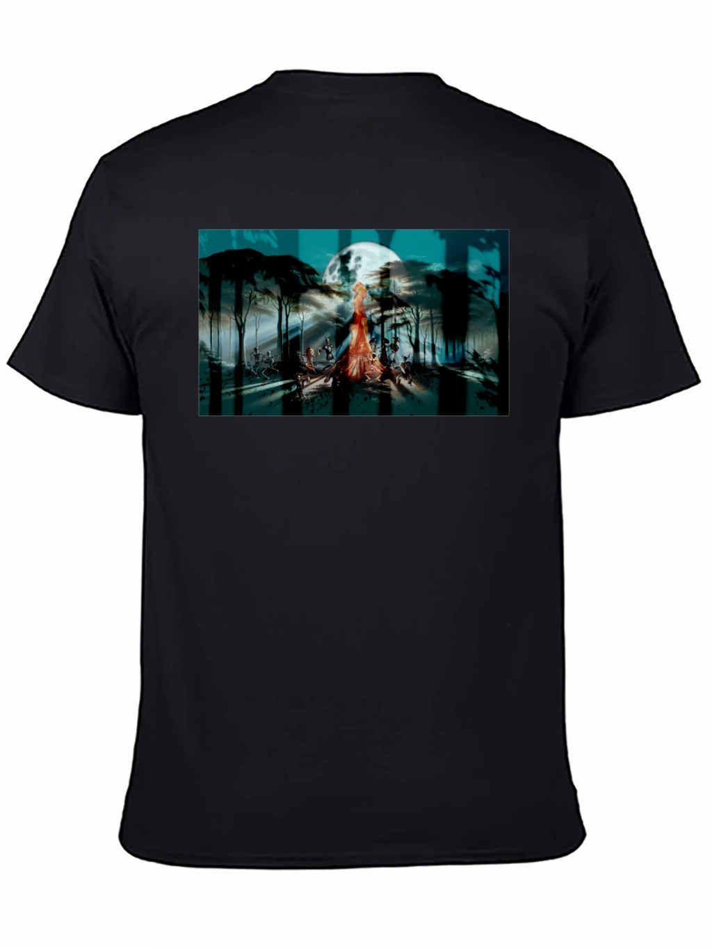Eerie Moonlit Gathering Graphic T-Shirt product image 4