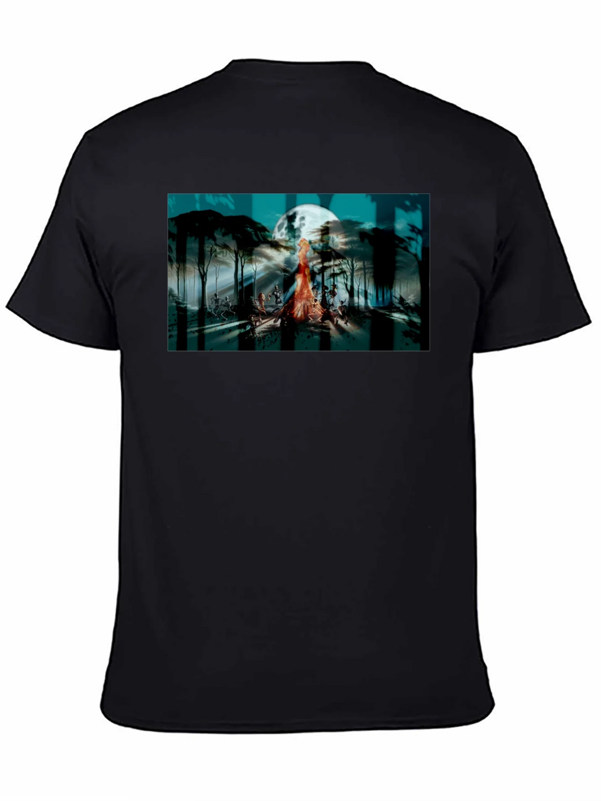 Eerie Moonlit Gathering Graphic T-Shirt product image 4