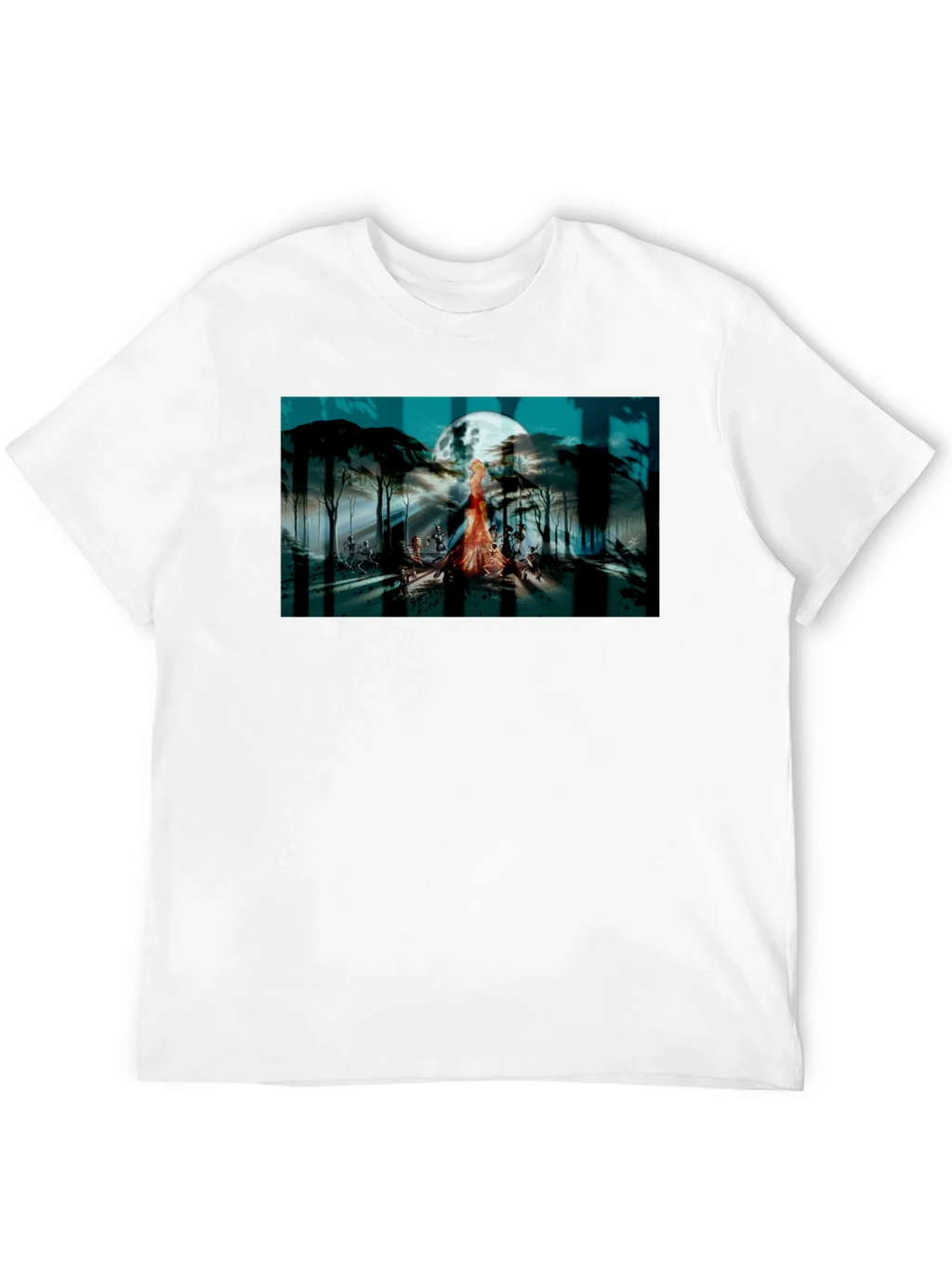 Eerie Moonlit Gathering Graphic T-Shirt product image 11