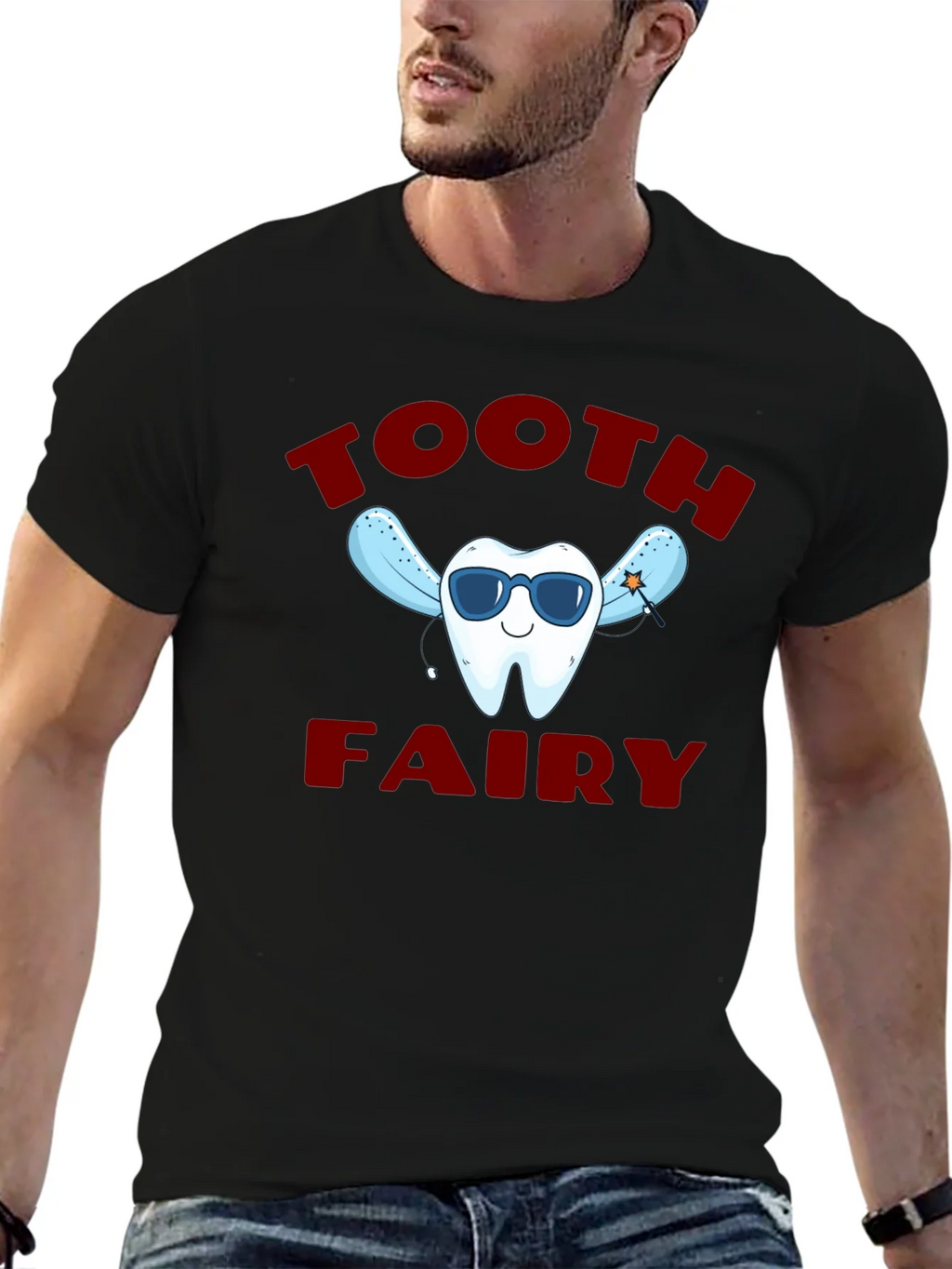 Tooth Fairy Graphic T-Shirt - Fun Dental Tee product image 6