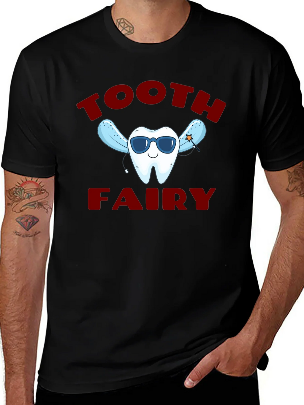 Tooth Fairy Graphic T-Shirt - Fun Dental Tee product image 1