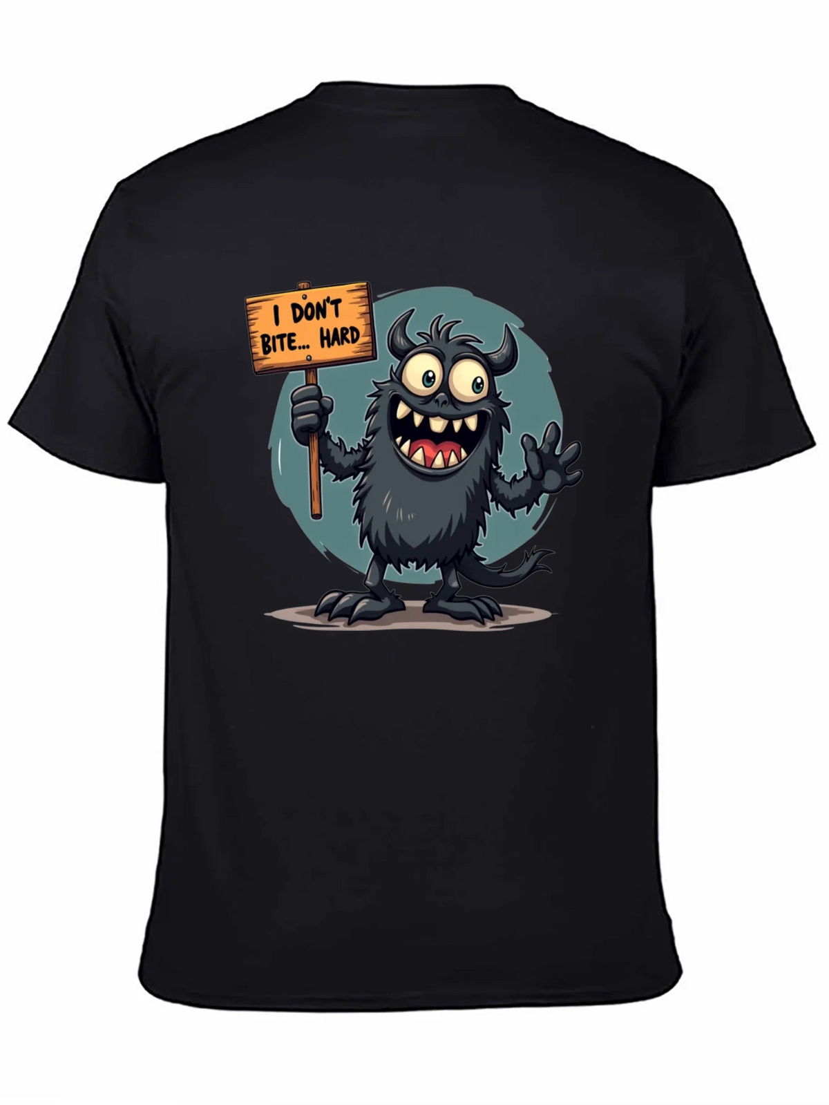 Funny Monster Graphic Tee - I Dont Bite... Hard product image 3