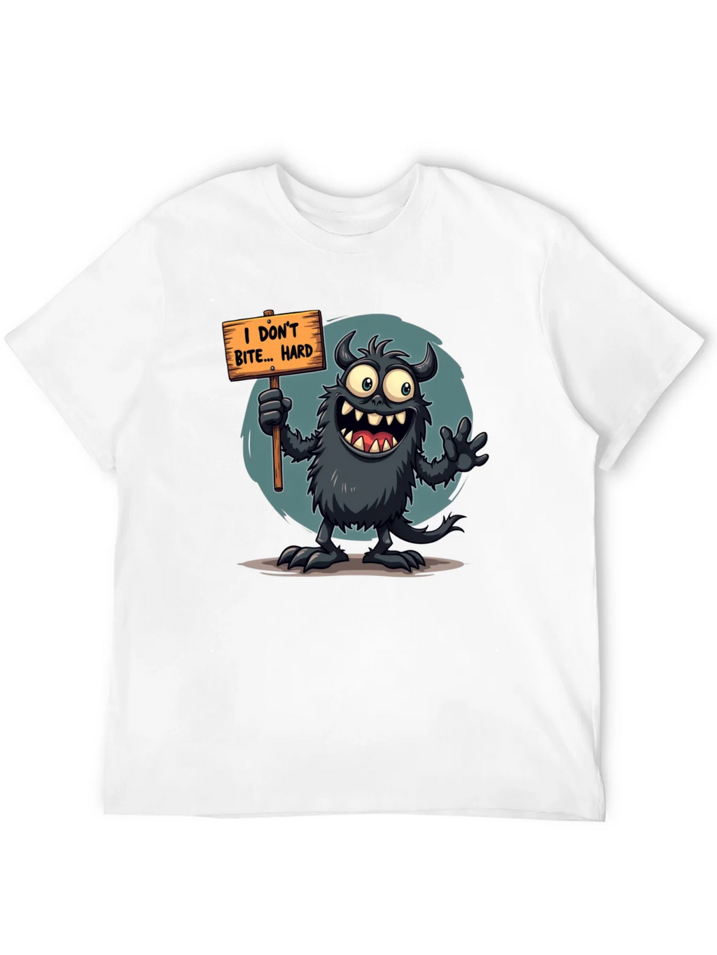 Funny Monster Graphic Tee - I Dont Bite... Hard product image 8
