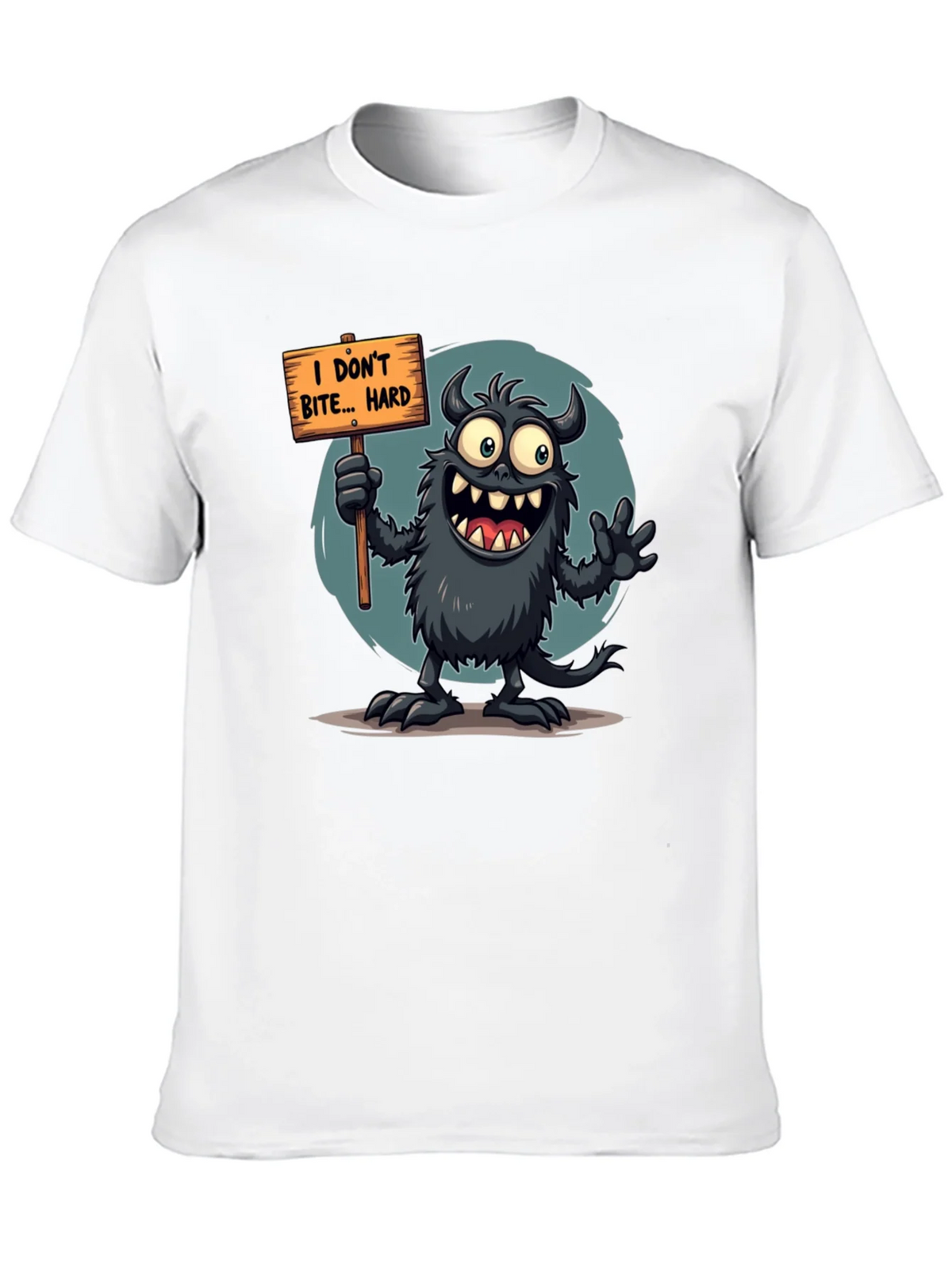 Funny Monster Graphic Tee - I Dont Bite... Hard product image 6