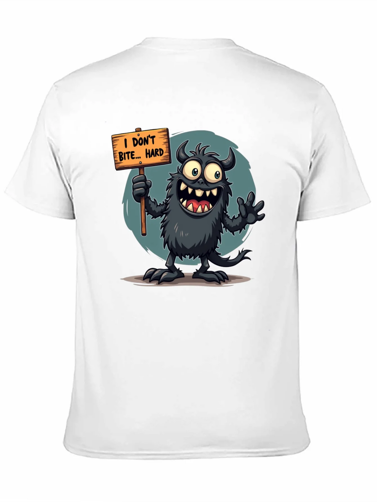 Funny Monster Graphic Tee - I Dont Bite... Hard product image 7