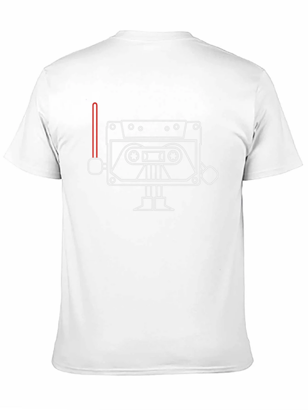 Cassette Tape Robot T-Shirt - Black Graphic Tee product image 4