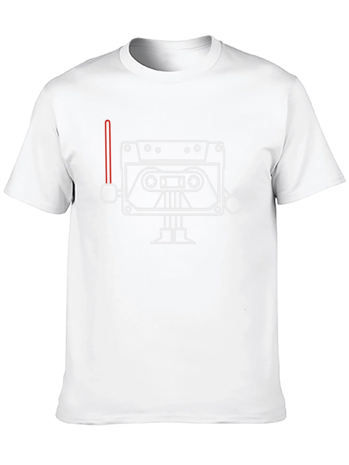 Cassette Tape Robot T-Shirt - Black Graphic Tee product image 3