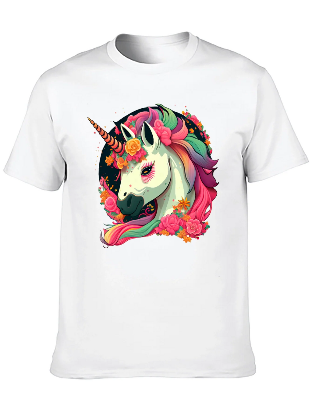 Unicorn Floral Black T-Shirt product image 9