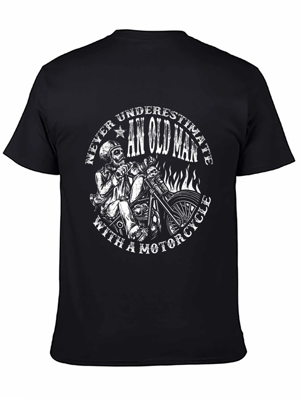 Never Underestimate Old Man With Motorcycle T-Shirt product image 4