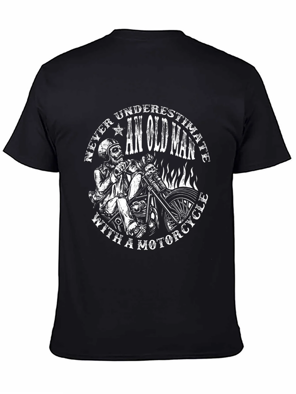 Never Underestimate Old Man With Motorcycle T-Shirt product image 4