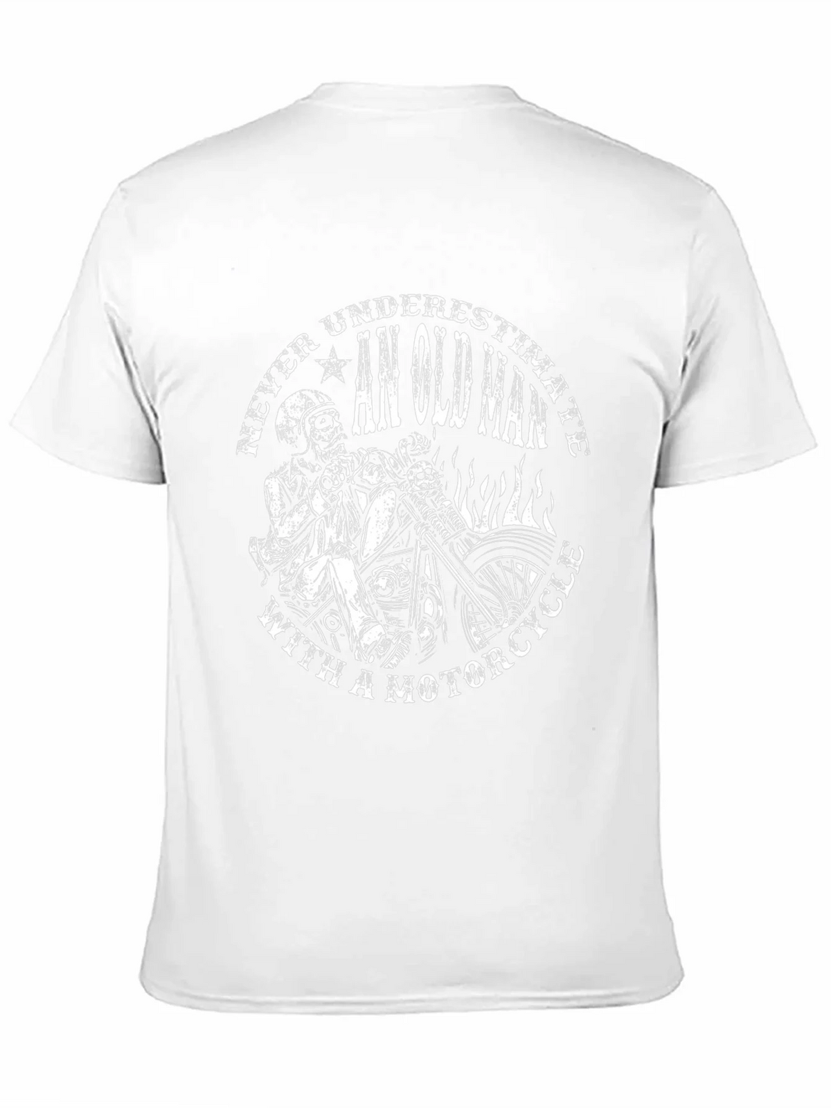 Never Underestimate Old Man With Motorcycle T-Shirt product image 9