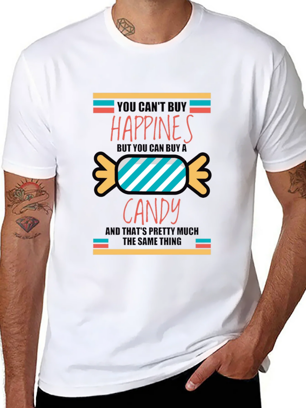 Funny Candy Happiness T-Shirt product image 7