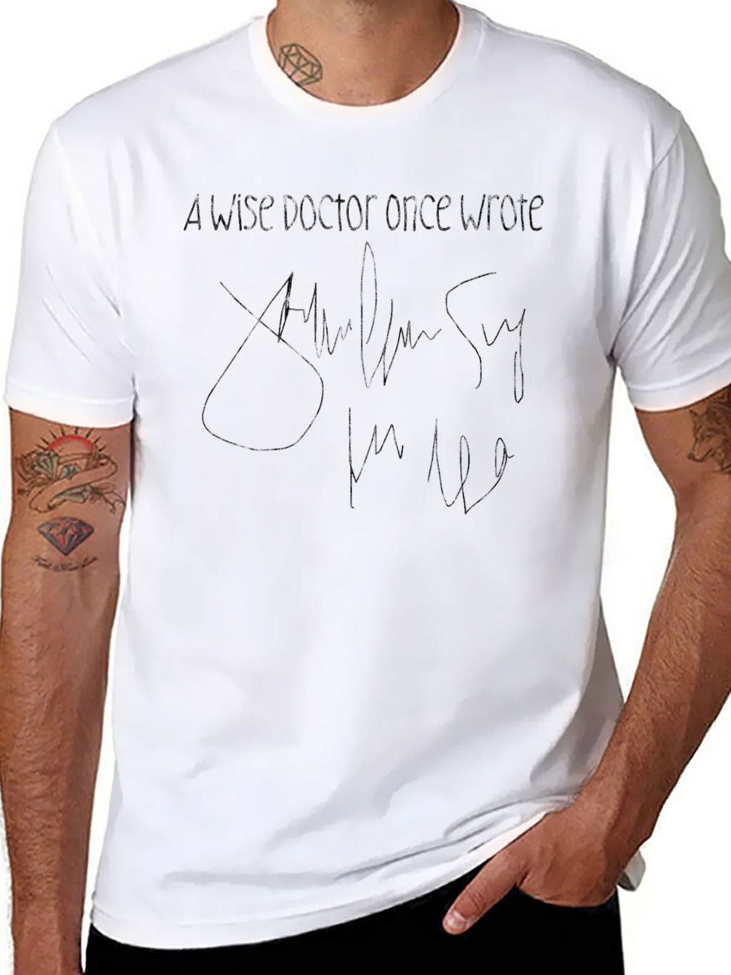 Wise Doctor Quote T-Shirt - Classic Crew Neck Tee product image 7