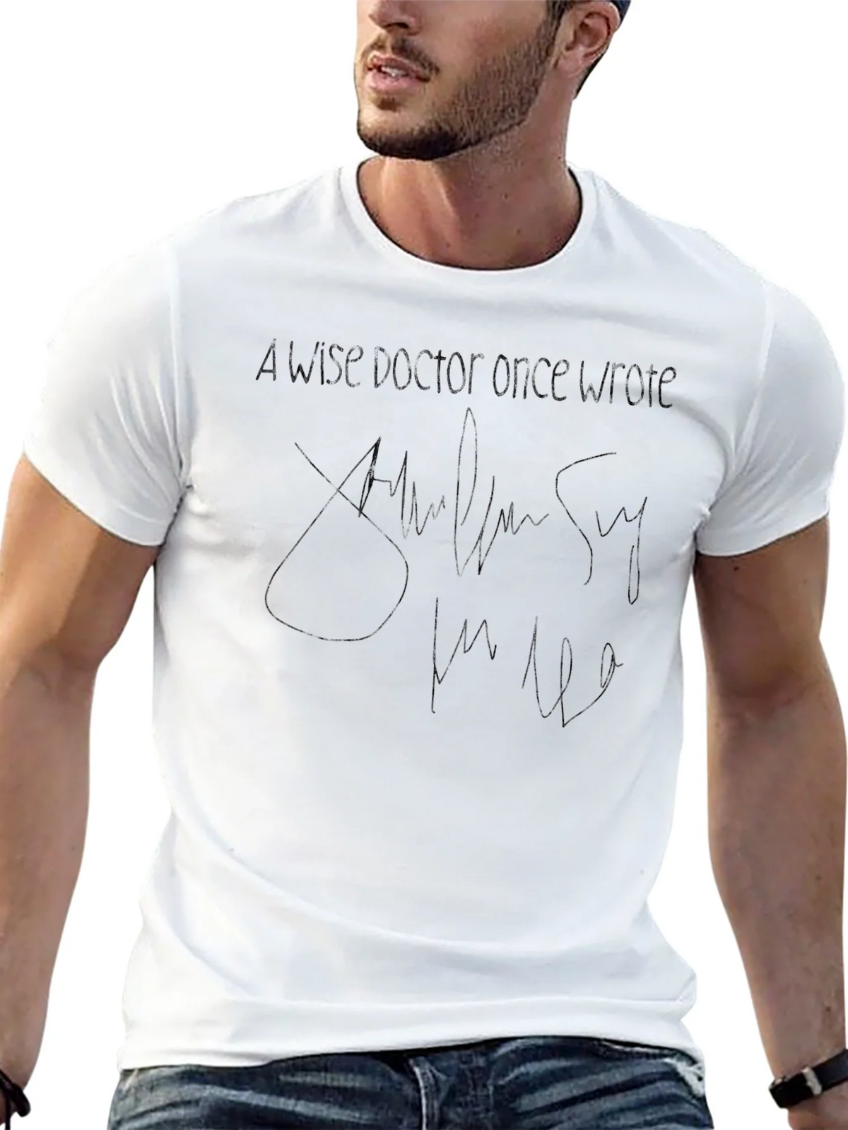 Wise Doctor Quote T-Shirt - Classic Crew Neck Tee product image 12