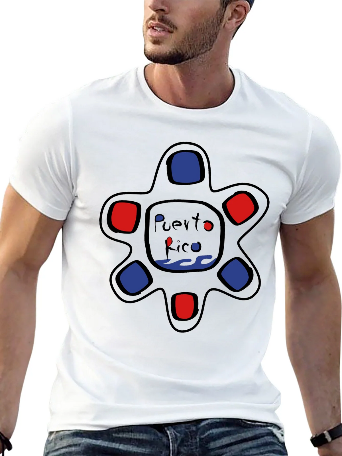 Puerto Rico Turtle T-Shirt - Black Cotton Tee product image 11