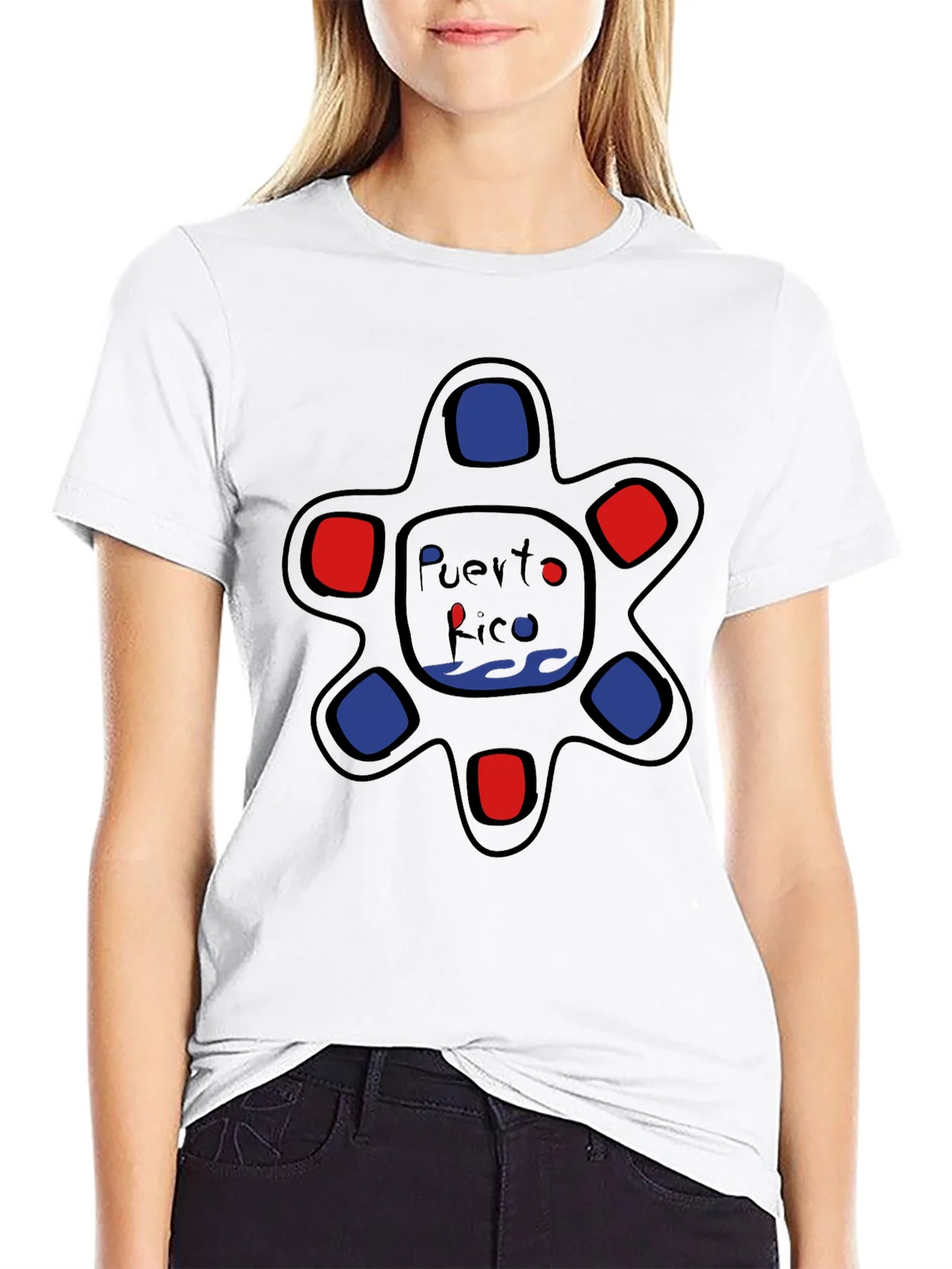 Puerto Rico Turtle T-Shirt - Black Cotton Tee product image 7