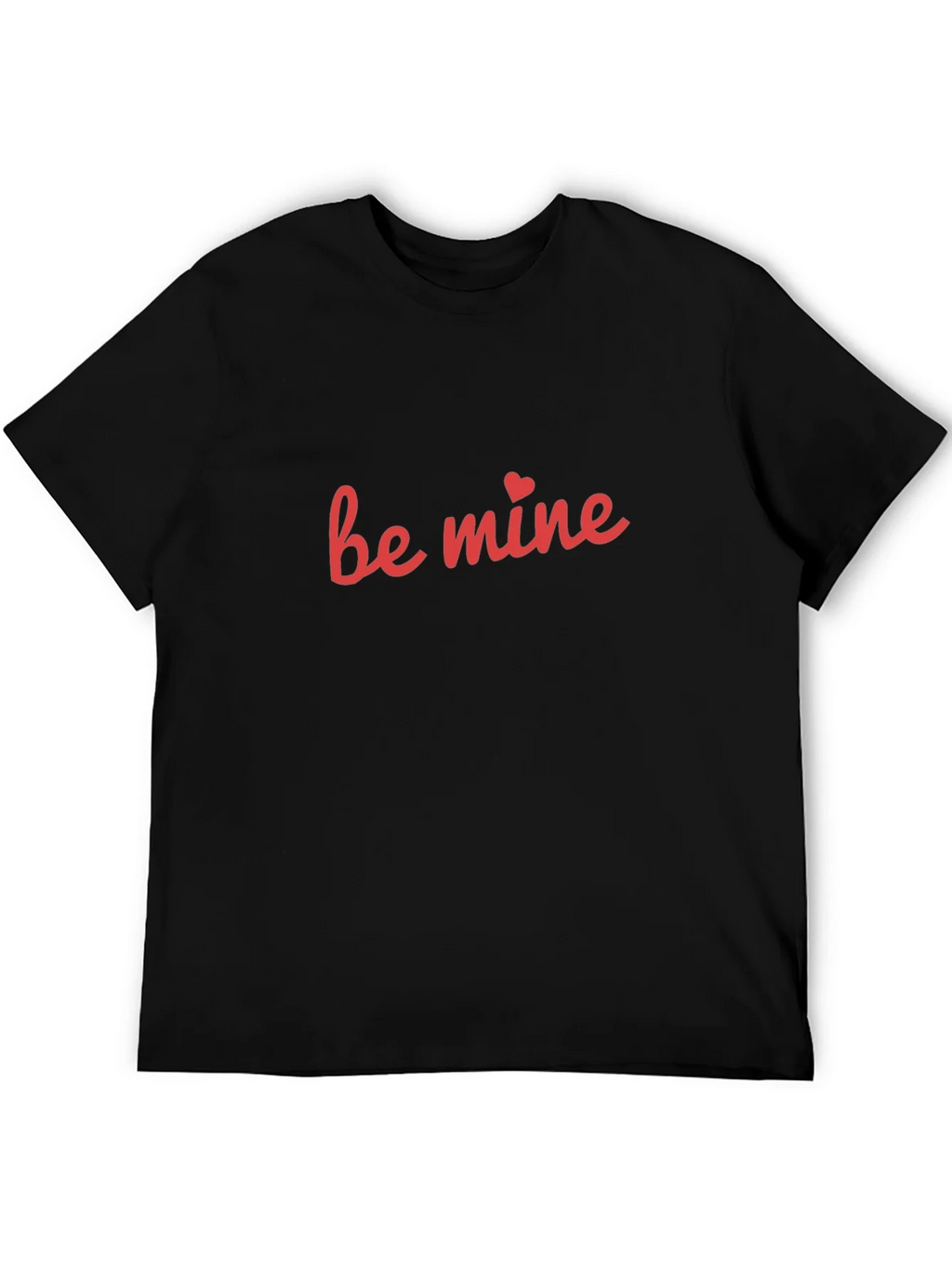 Be Mine Graphic Tee - Black Cotton Blend product image 5