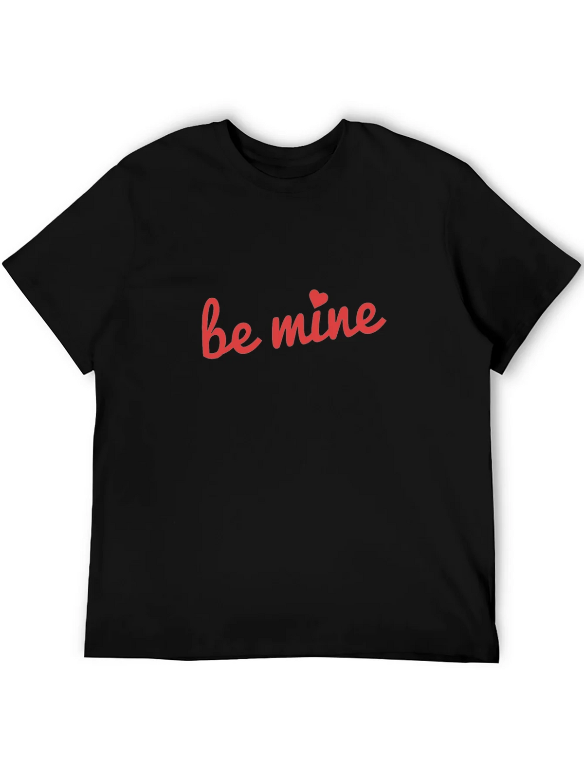Be Mine Graphic Tee - Black Cotton Blend product image 5