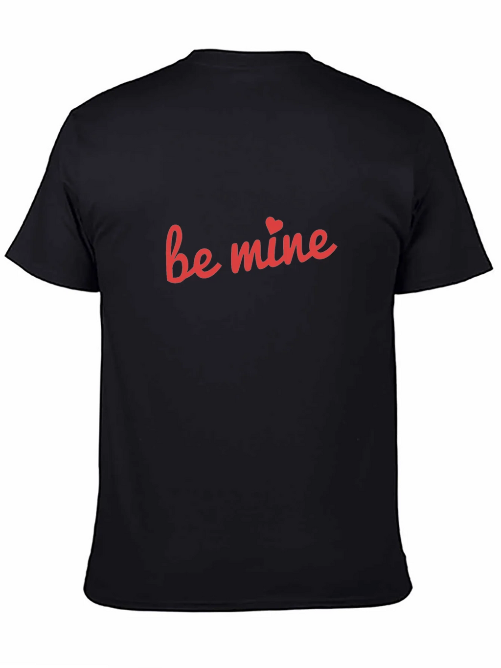 Be Mine Graphic Tee - Black Cotton Blend product image 4