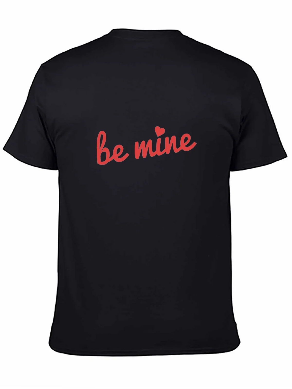 Be Mine Graphic Tee - Black Cotton Blend product image 4