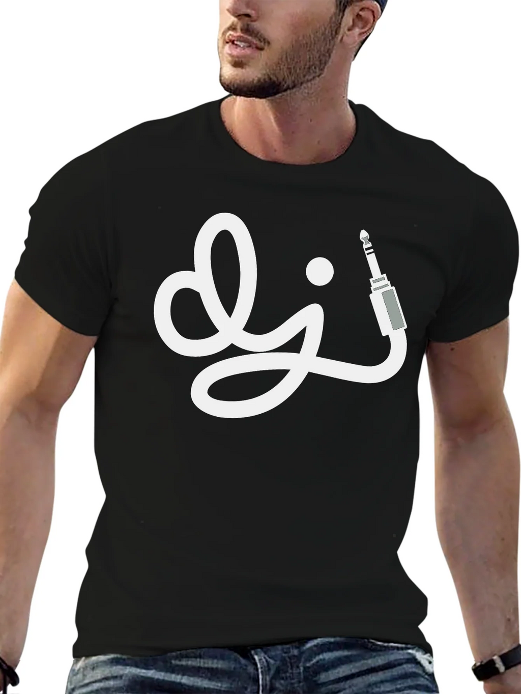 DJ Audio Jack Black T-Shirt product image 6