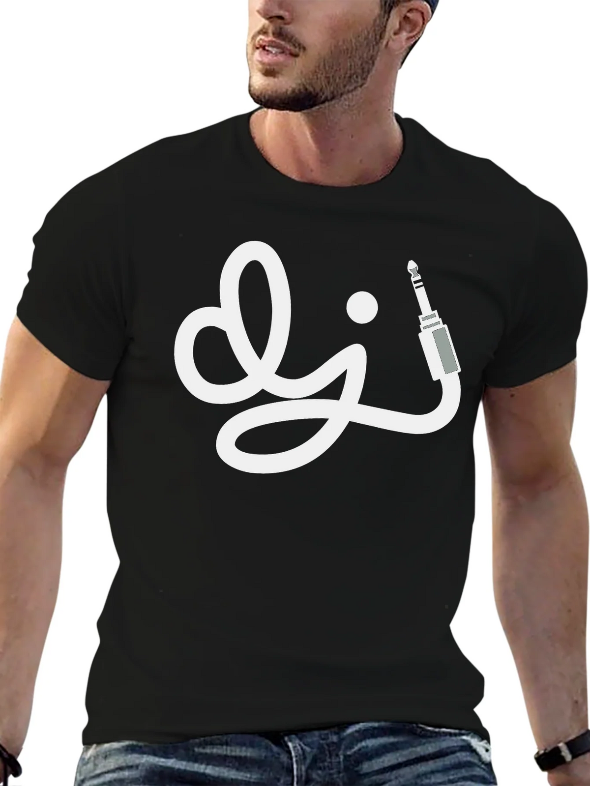 DJ Audio Jack Black T-Shirt product image 6