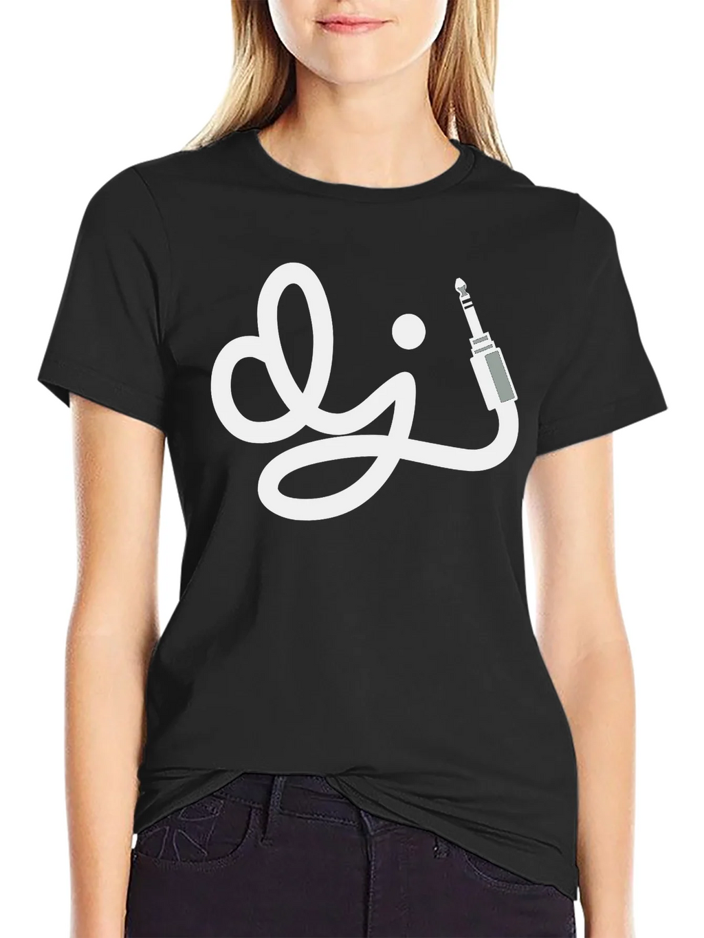 DJ Audio Jack Black T-Shirt product image 2