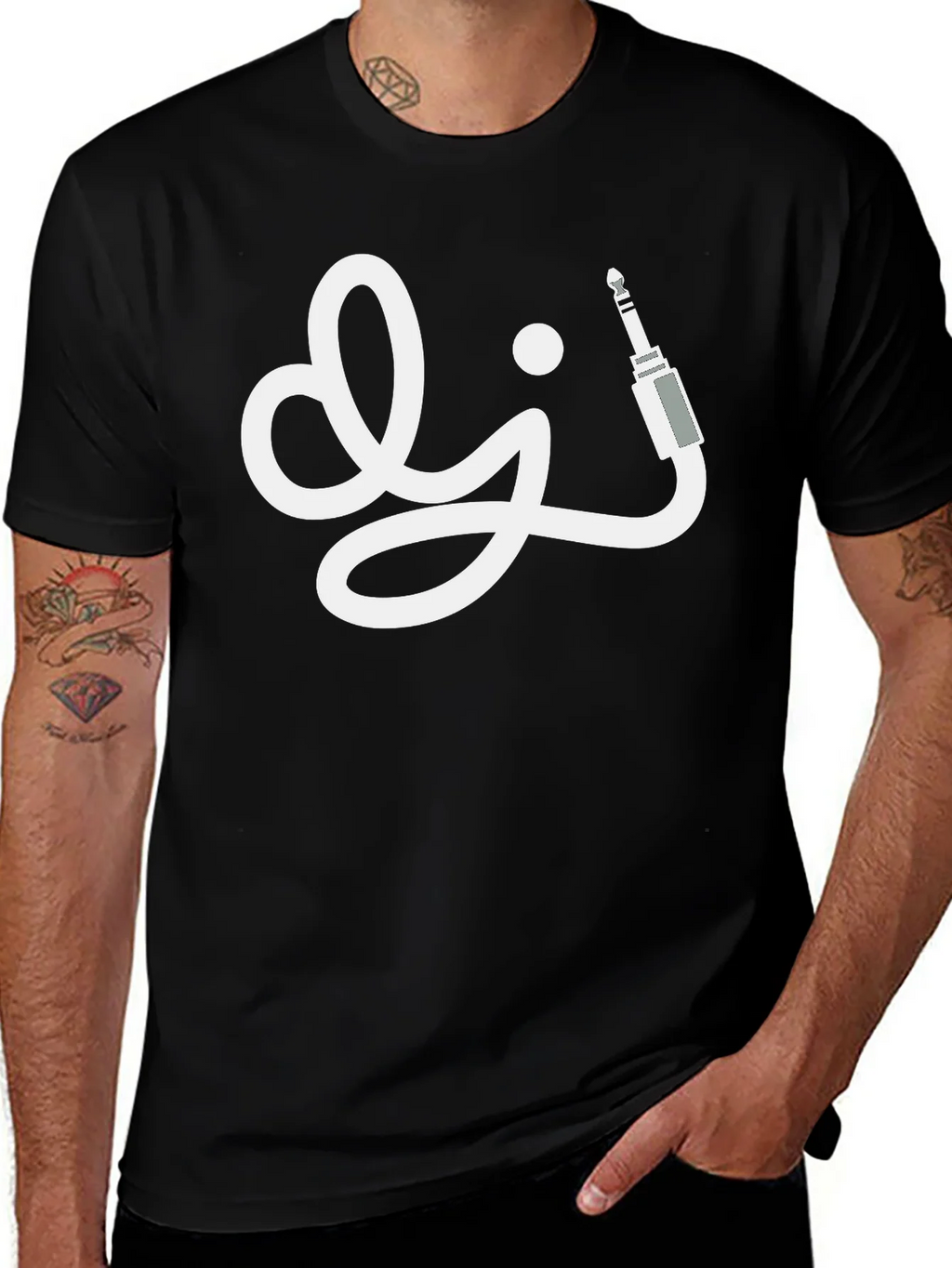 DJ Audio Jack Black T-Shirt product image 1