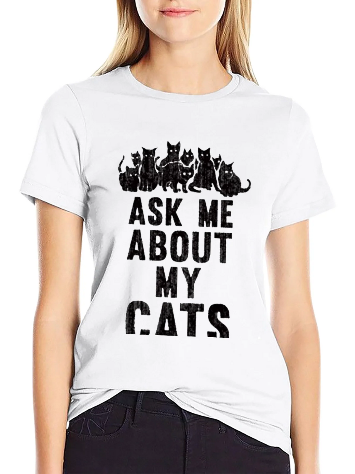 Ask Me About My Cats Graphic T-Shirt product image 8