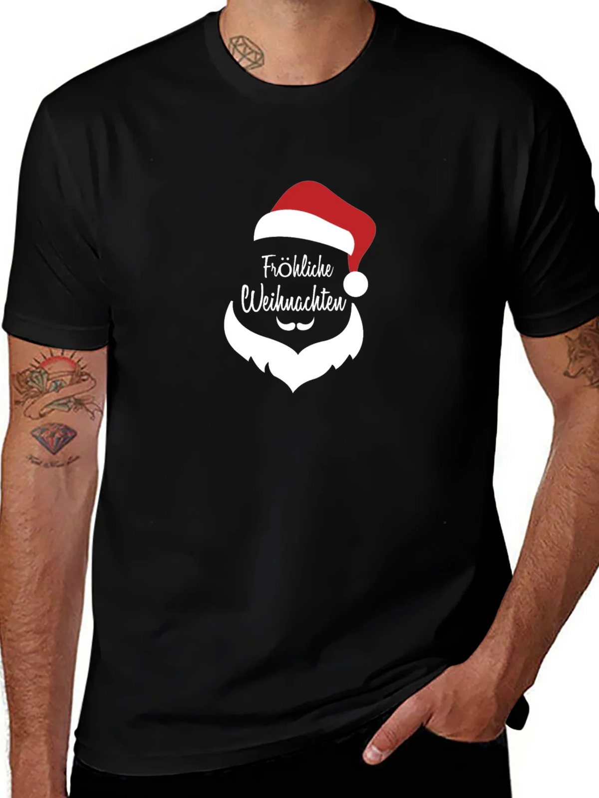 Festive Christmas T-Shirt - Fröhliche Weihnachten product image 1