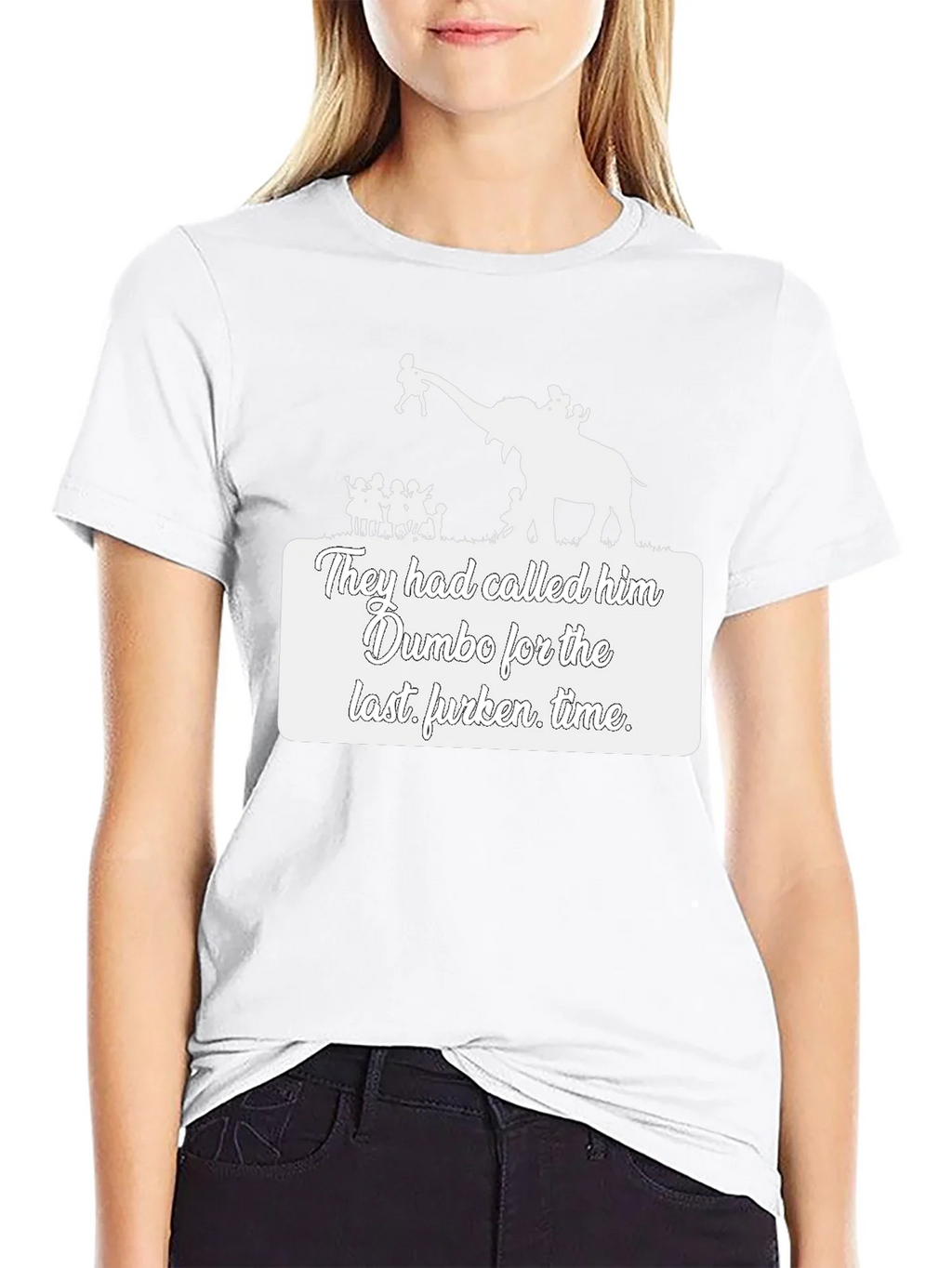 Dumbo Last Furken Time Black T-Shirt product image 2