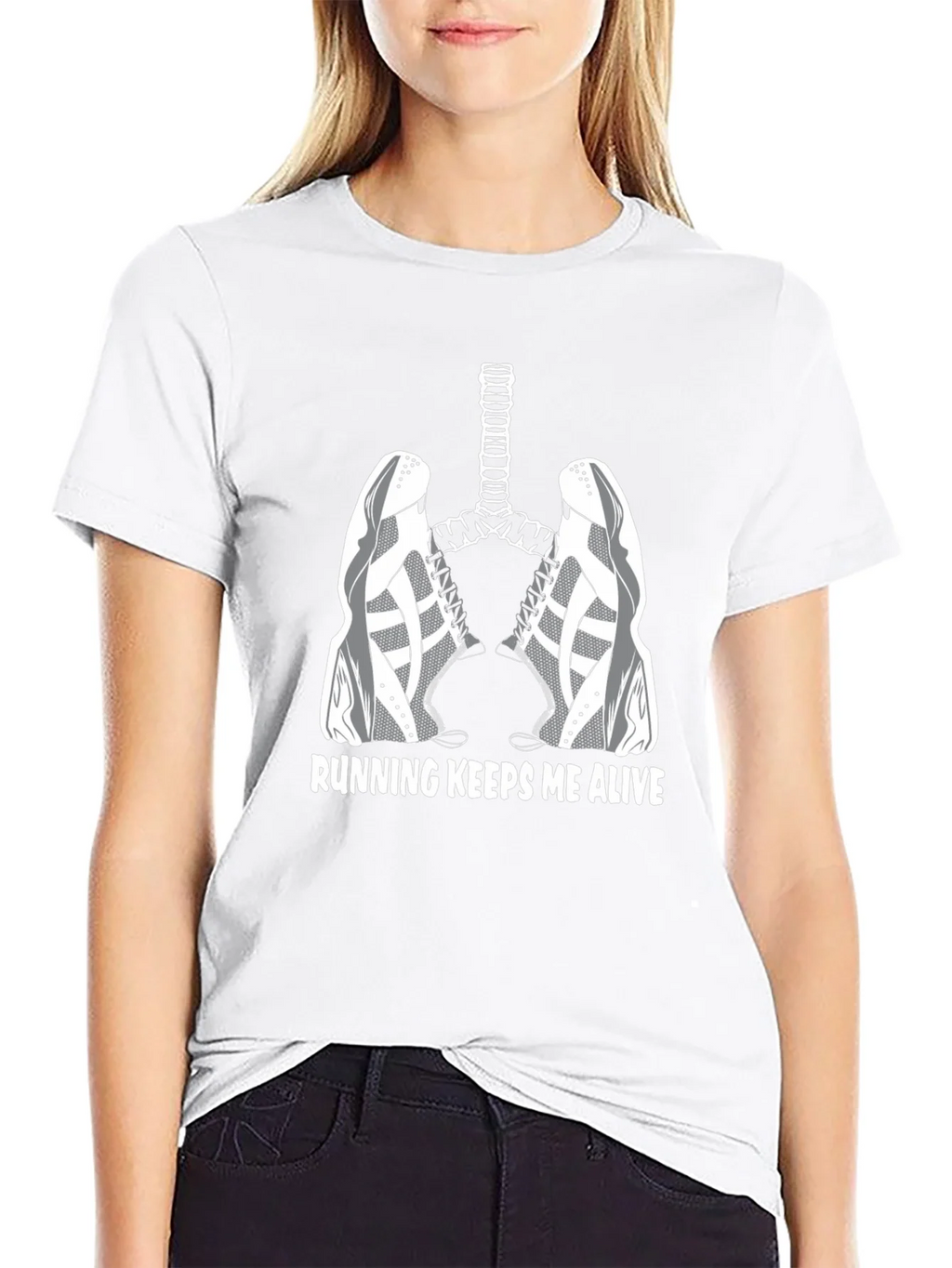 Running Keeps Me Alive Graphic Tee product image 3