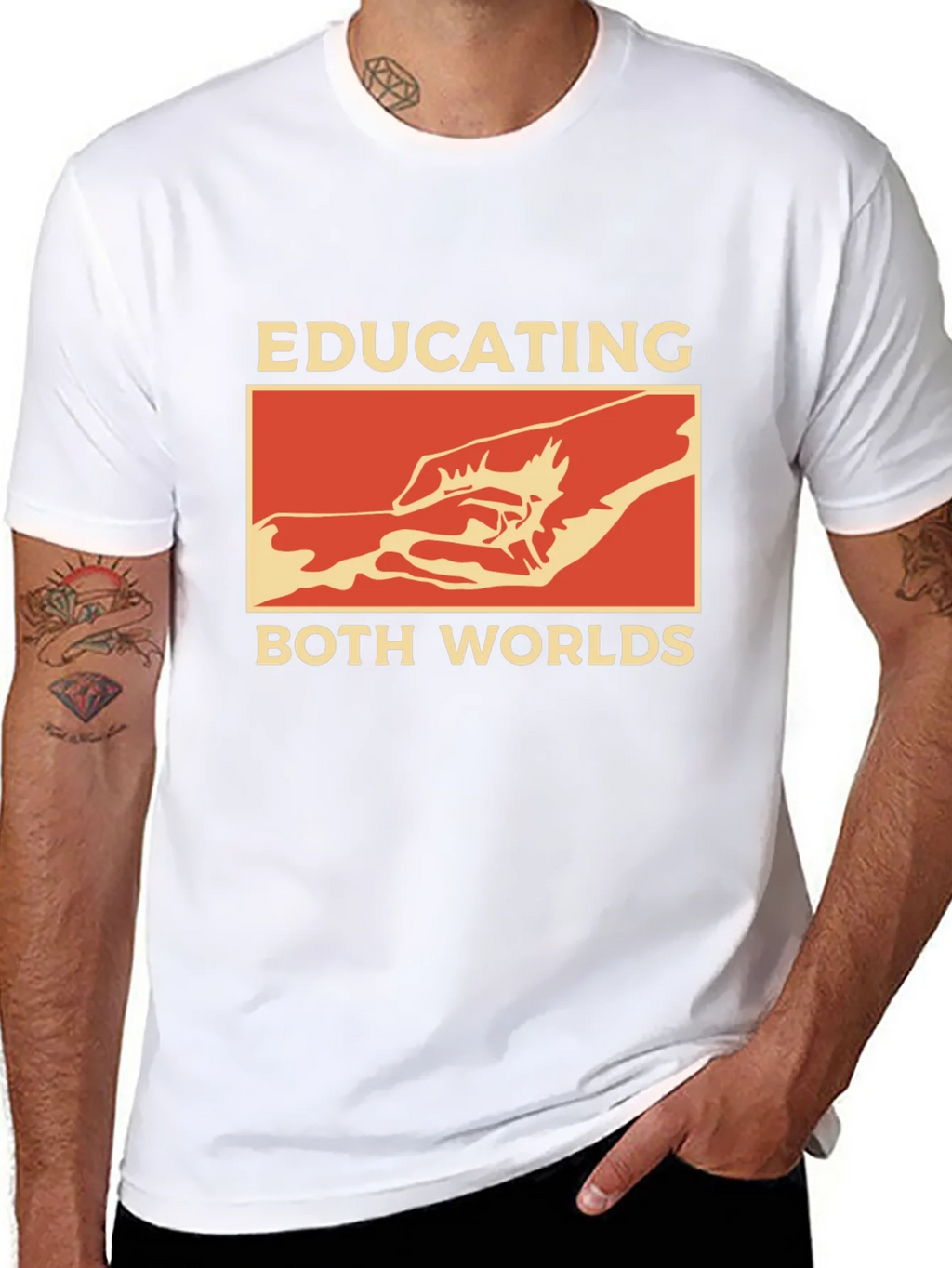 Educating Both Worlds Graphic Tee product image 3