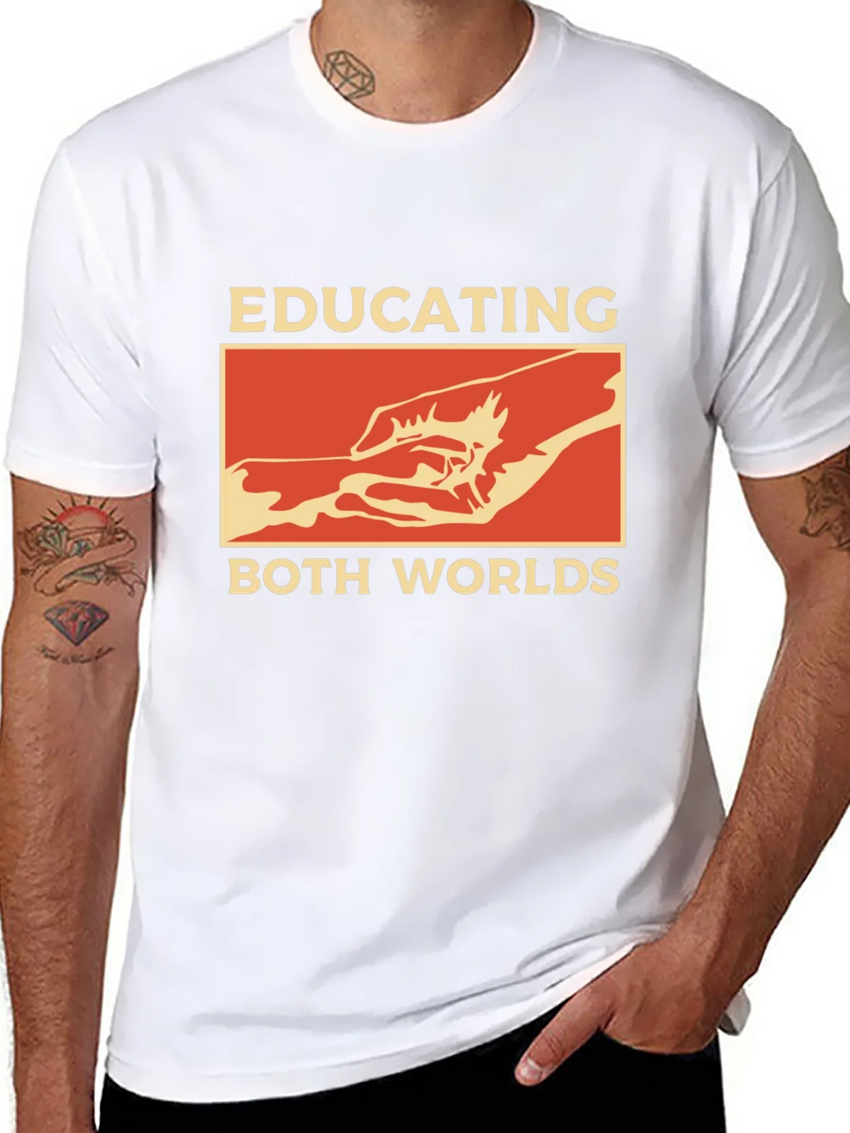 Educating Both Worlds Graphic Tee product image 3