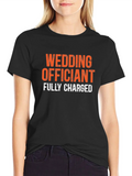 Wedding Officiant Fully Charged Graphic Tee product image 1