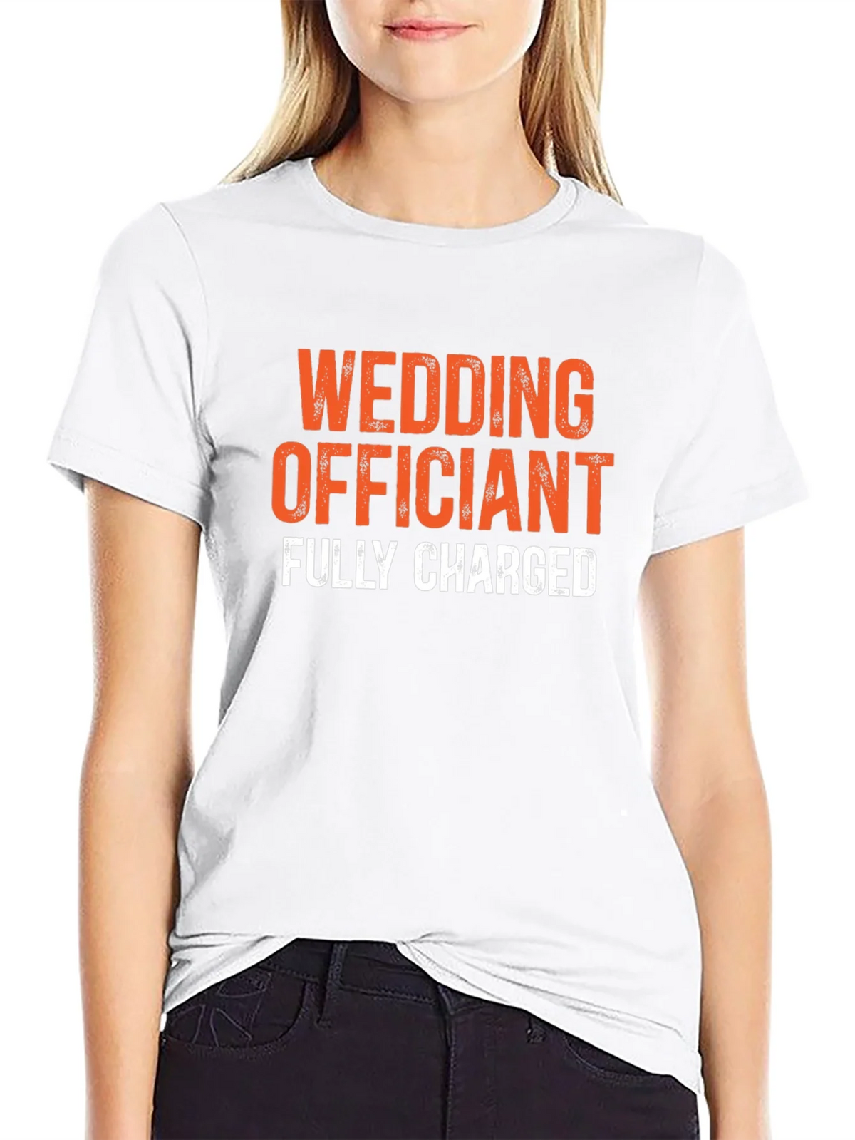 Wedding Officiant Fully Charged Graphic Tee product image 6