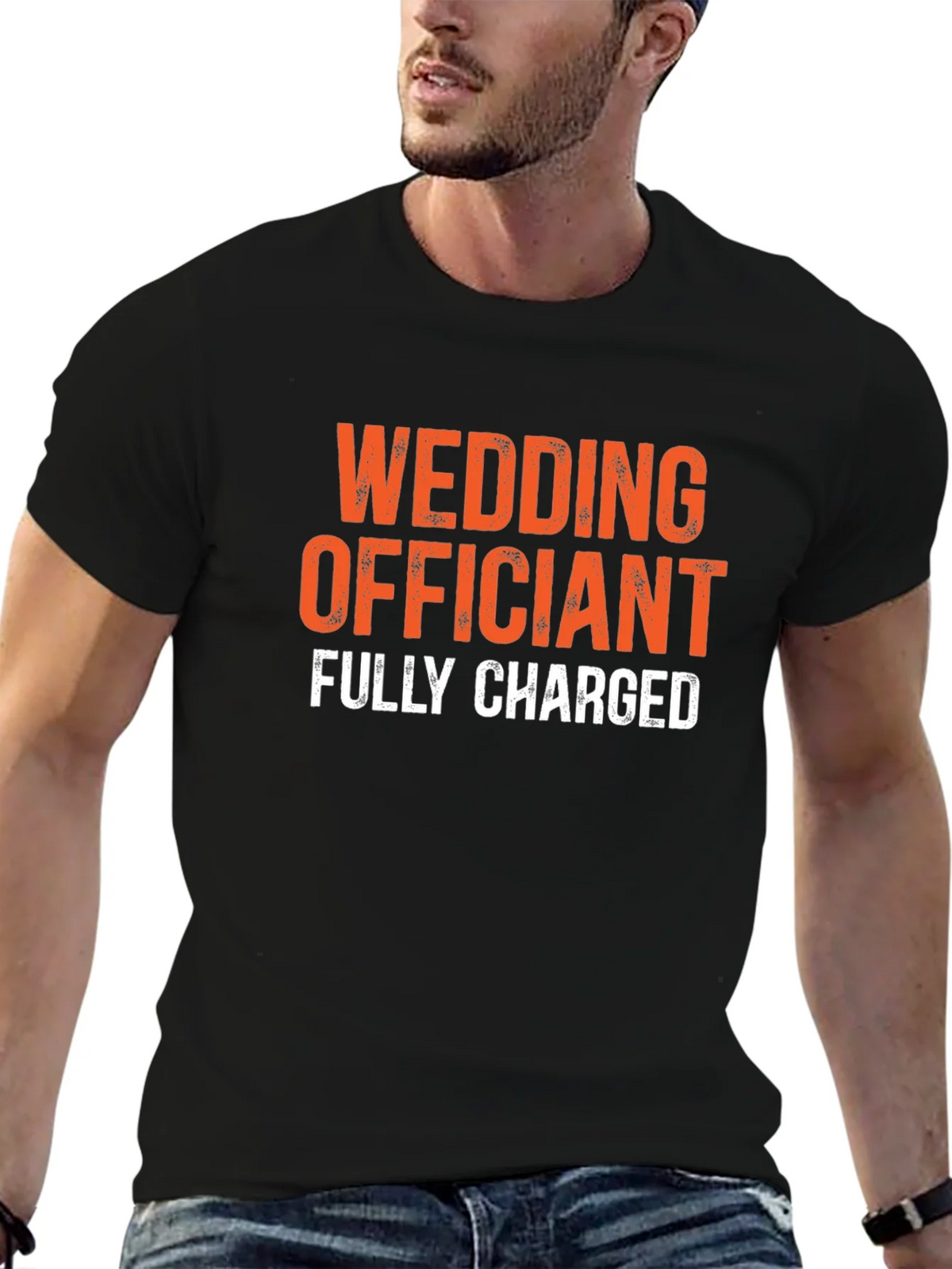 Wedding Officiant Fully Charged Graphic Tee product image 5