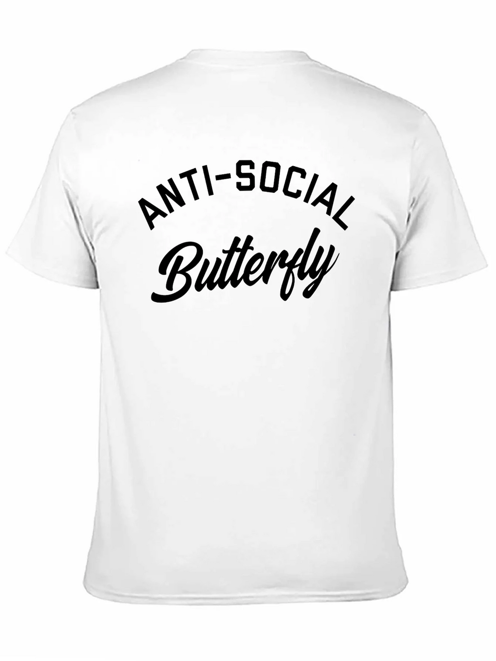 Anti-Social Butterfly Black Graphic T-Shirt product image 10