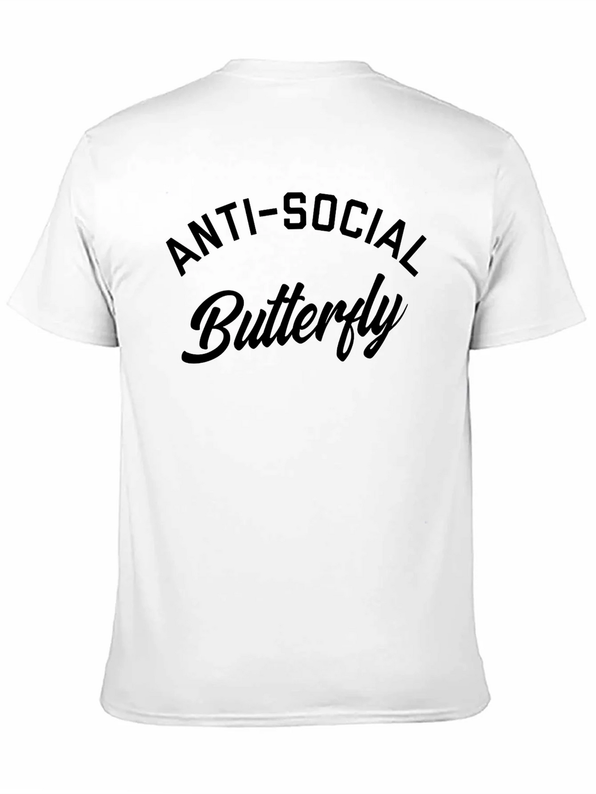 Anti-Social Butterfly Black Graphic T-Shirt product image 10