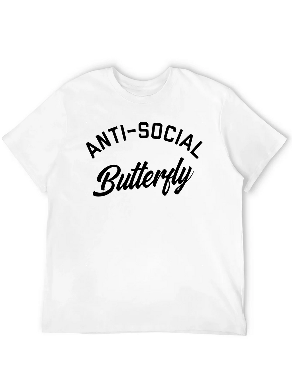Anti-Social Butterfly Black Graphic T-Shirt product image 11