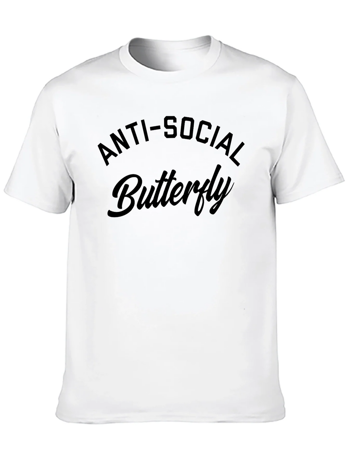 Anti-Social Butterfly Black Graphic T-Shirt product image 9