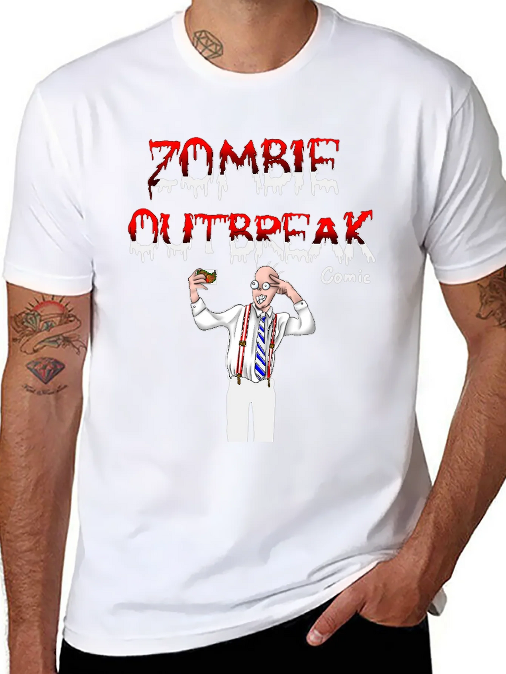 Zombie Outbreak Comic T-Shirt product image 3