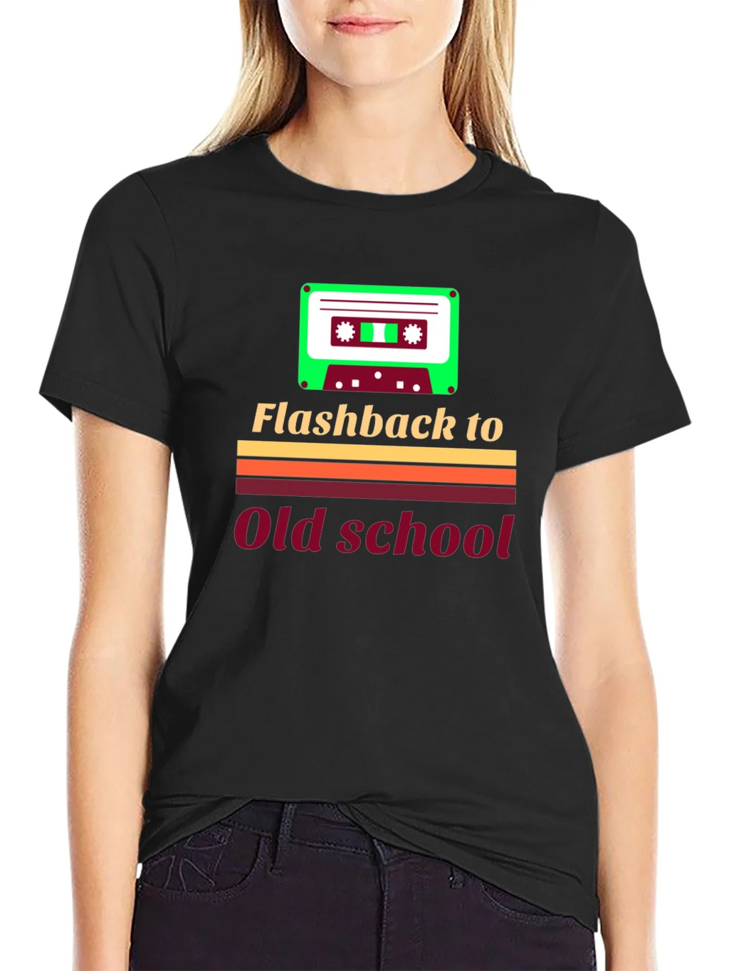 Flashback to Old School Retro Cassette T-Shirt product image 1