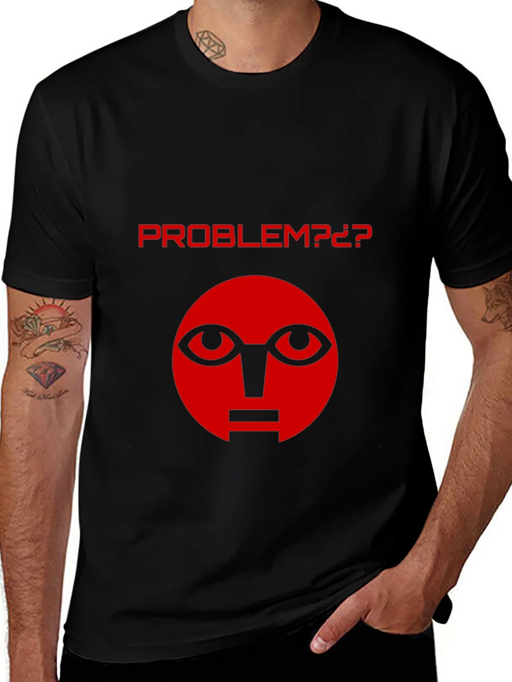 Problem T-Shirt - Graphic Tee - Black product image 1