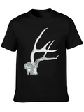 Antler Graphic Tee - Black Unisex T-Shirt product image 1