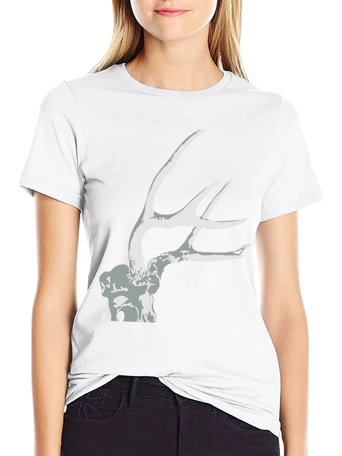 Antler Graphic Tee - Black Unisex T-Shirt product image 5