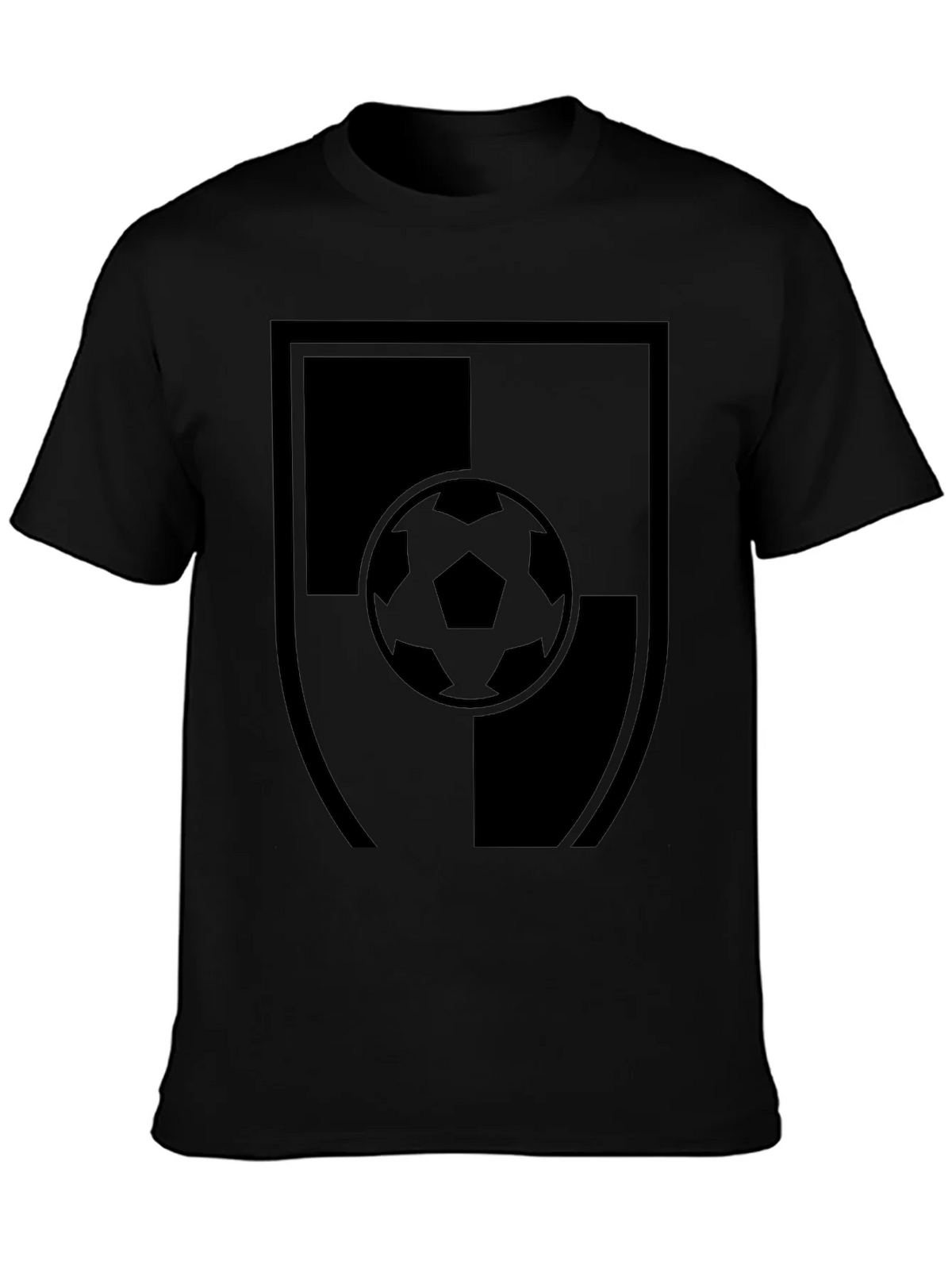 Soccer Shield Black T-Shirt product image 2